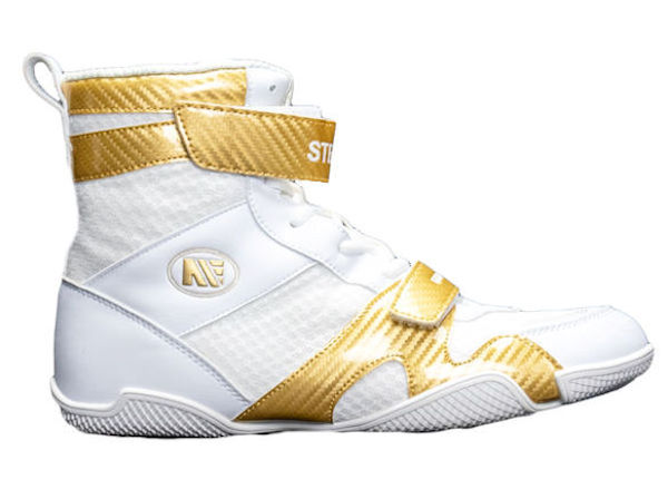 Main Event Stealth Boxing Boots - White Gold Adult Sizes 6 - 12